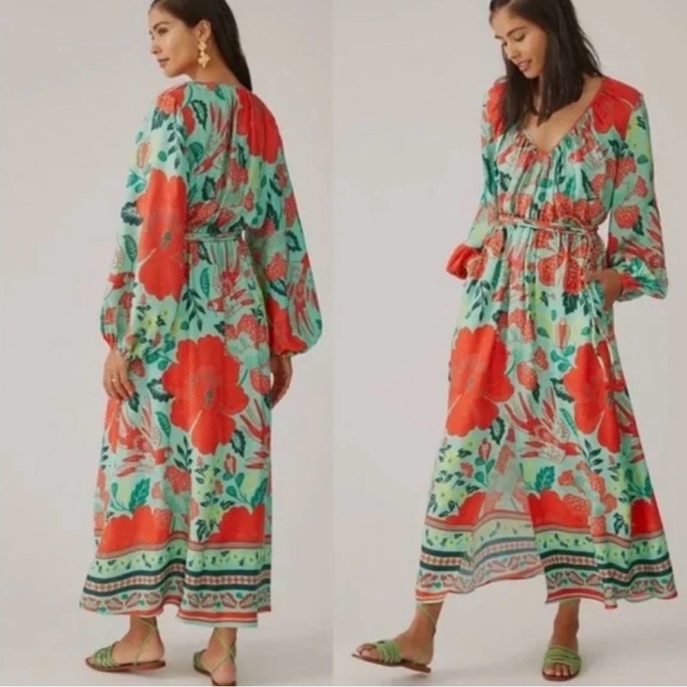 Farm Rio poppi dress with tie